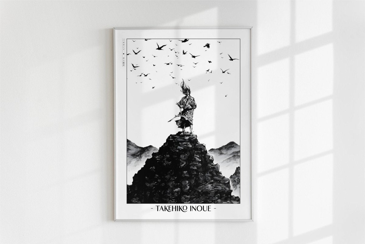 Vagabond - Among the Birds - Artist Name - White Frame