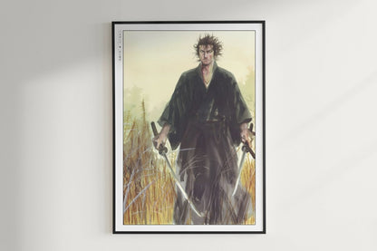 Vagabond - Bloodstained Grass - Art Only - Unframed