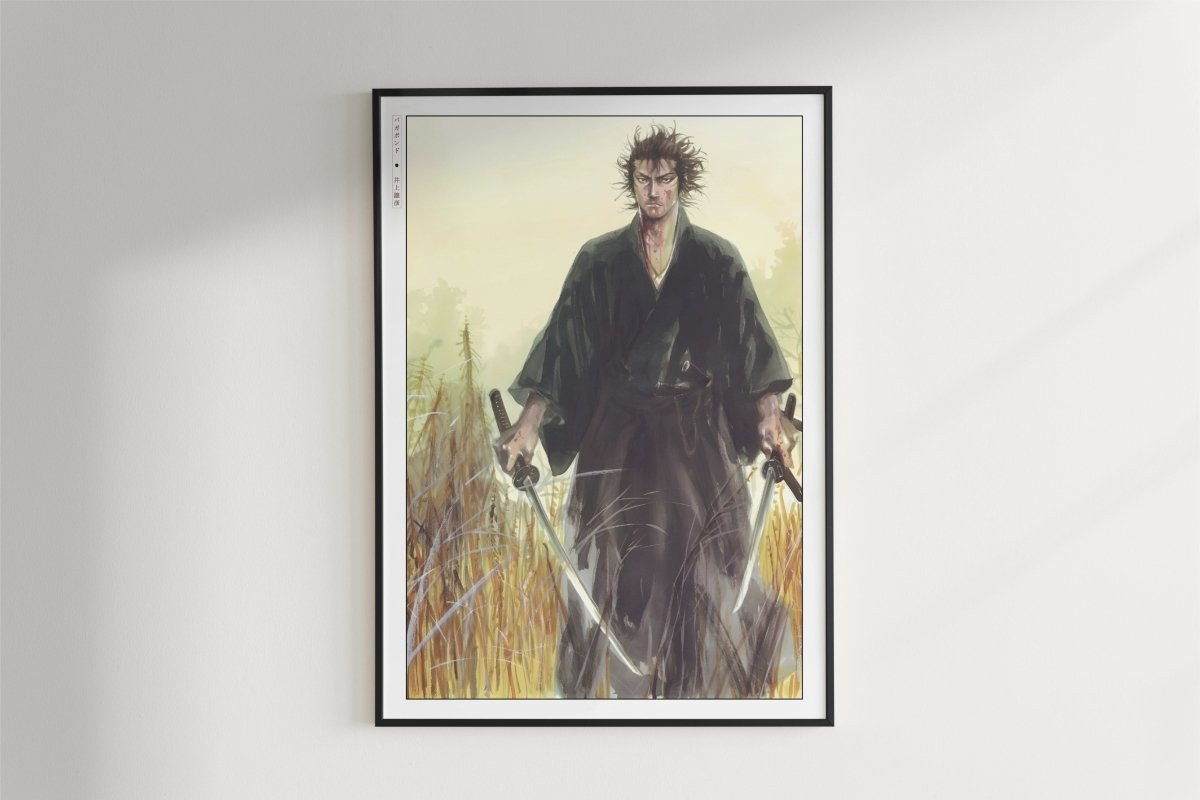 Vagabond - Bloodstained Grass - Art Only - Black Frame
