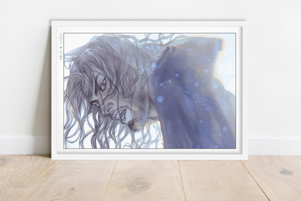 Vagabond - Musashi in the Cold - Art Only - White Frame