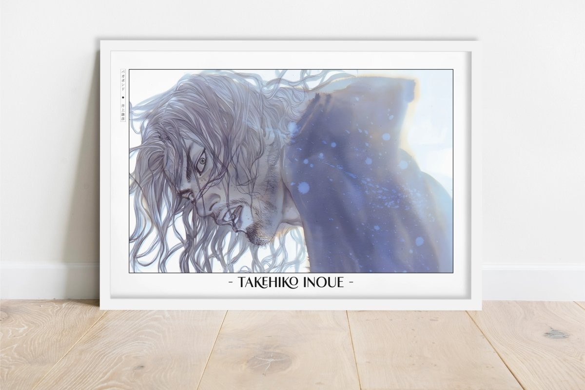 Vagabond - Musashi in the Cold - Artist Name - White Frame