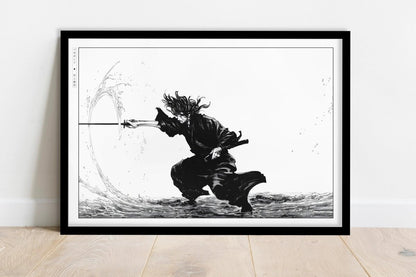 Vagabond - Flow of the Blade - Art Only - Black Frame