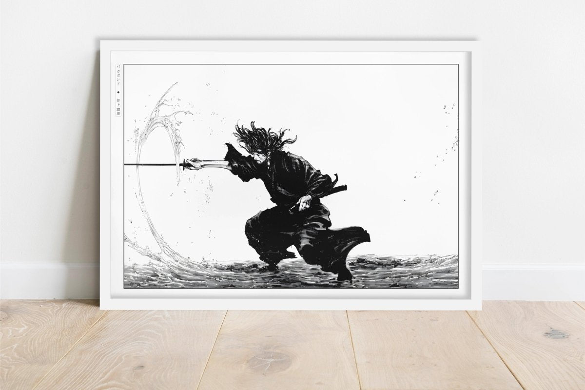 Vagabond - Flow of the Blade - Art Only - White Frame