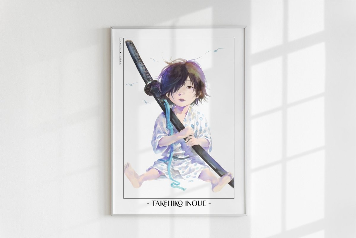 Vagabond - Baby with the Blade - Artist Name - White Frame