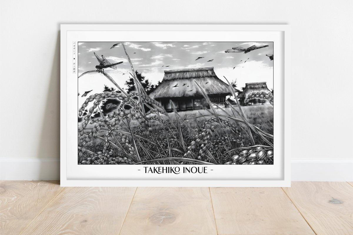 Vagabond - Farm House - Artist Name - White Frame