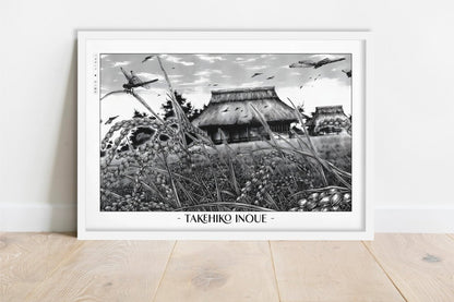 Vagabond - Farm House - Artist Name - White Frame