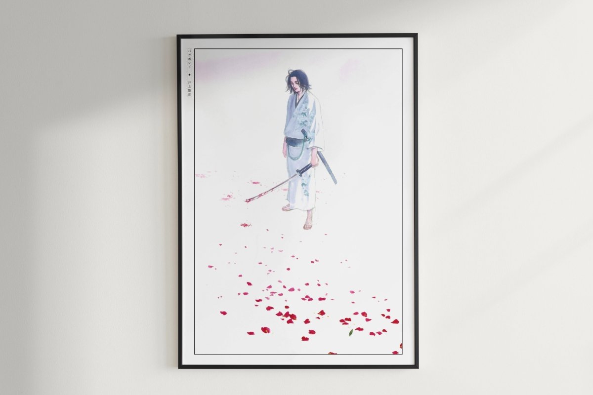 Vagabond - Trail of Red Petals - Art Only - Unframed