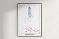 Vagabond - Trail of Red Petals - Artist Name Unframed