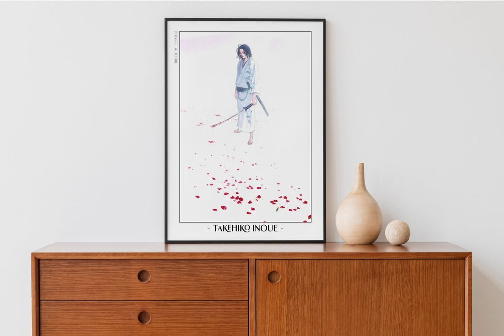 Vagabond - Trail of Red Petals - Artist Name with Decor