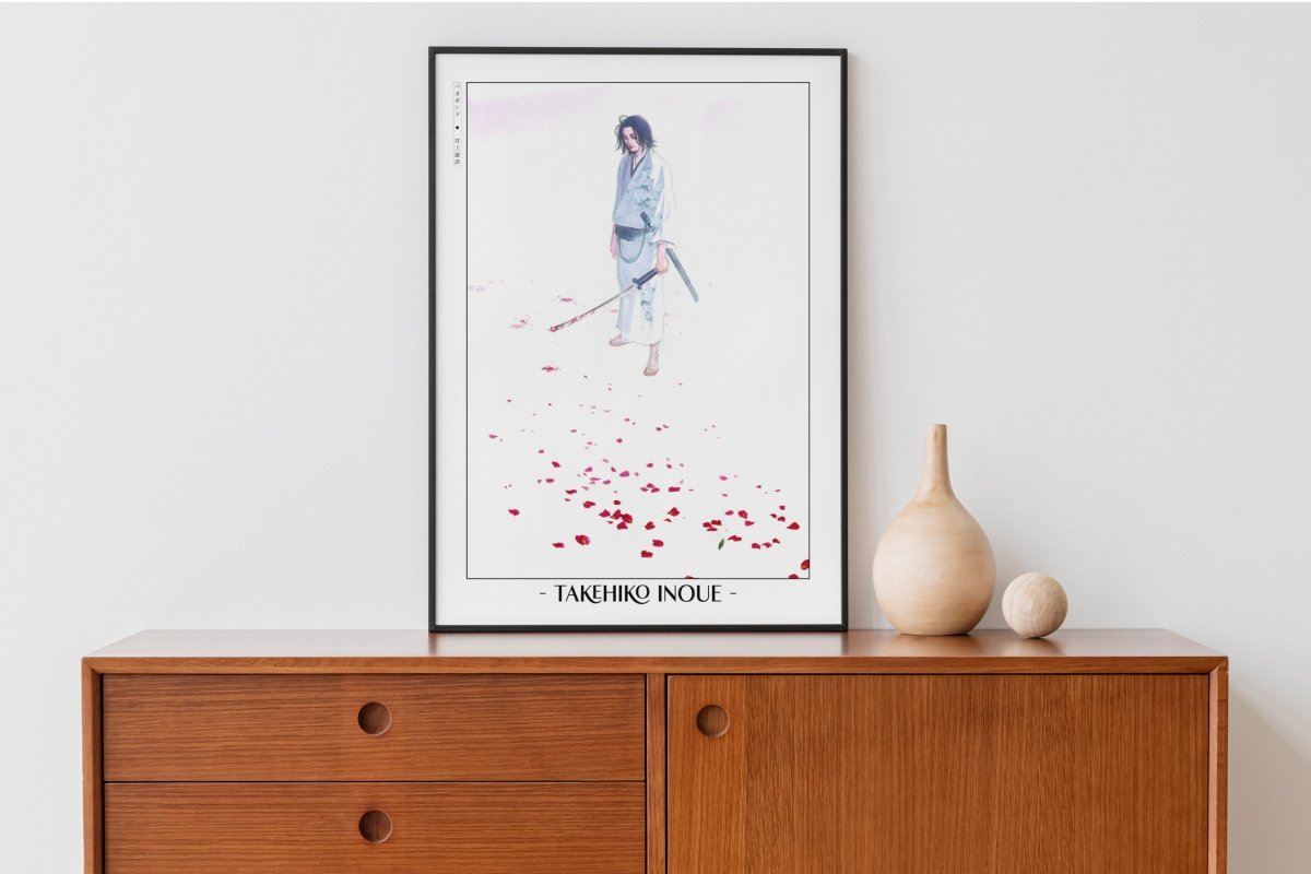 Vagabond - Trail of Red Petals - Artist Name with Decor