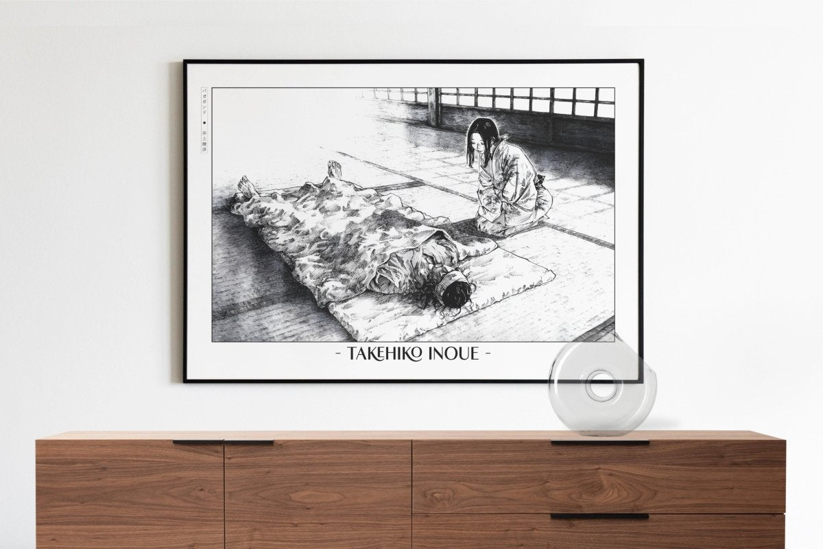 Vagabond - Injured Samurai - Artist Name with Decor