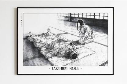 Vagabond - Injured Samurai - Artist Name Unframed