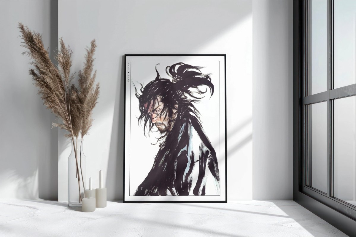Vagabond - Musashi Calligraphy - Art Only with Decor