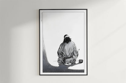 Vagabond - Sadness in Art - Art Only - Black Frame