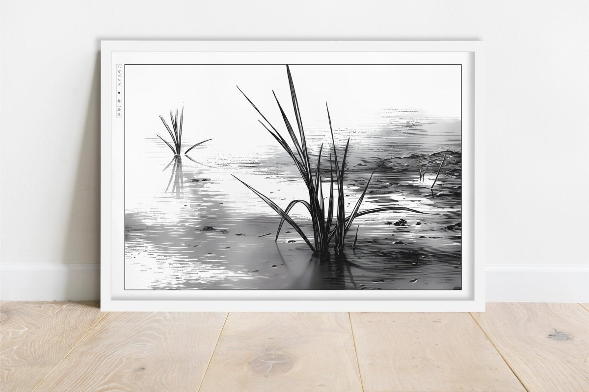 Vagabond - At Peace - Art Only - White Frame
