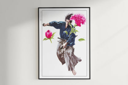 Vagabond - Slashed Flower - Art Only - Unframed