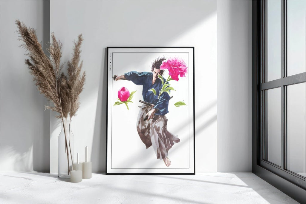 Vagabond - Slashed Flower - Art Only with Decor