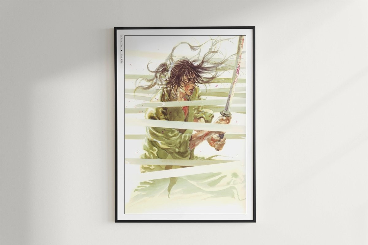 Vagabond - Bamboo Spears - Art Only - Black Frame