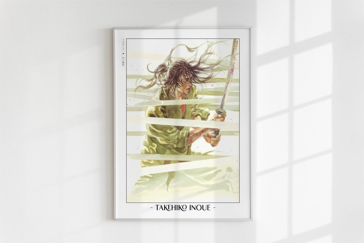 Vagabond - Bamboo Spears - Artist Name - White Frame