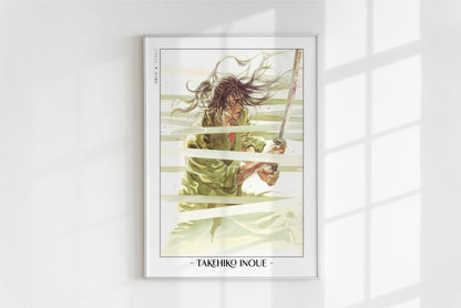 Vagabond - Bamboo Spears - Artist Name - White Frame