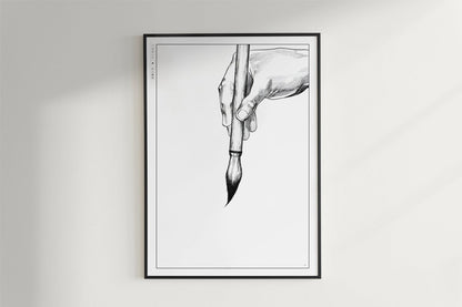 Vagabond - Brush Strokes - Art Only - Black Frame