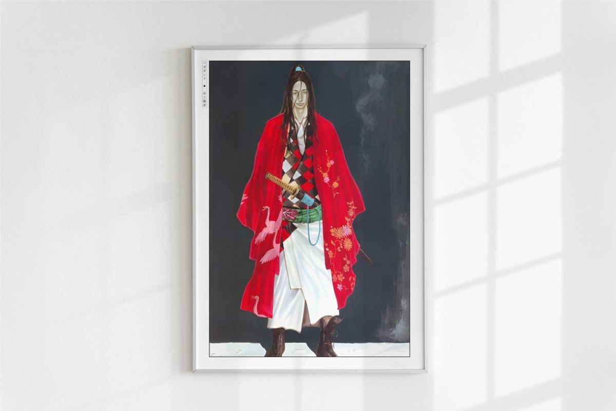 Vagabond - The Deaf Samurai - Art Only - White Frame