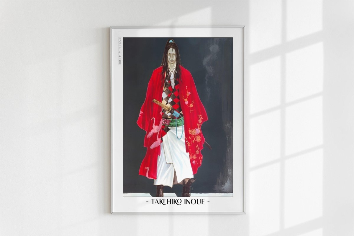 Vagabond - The Deaf Samurai - Artist Name - White Frame