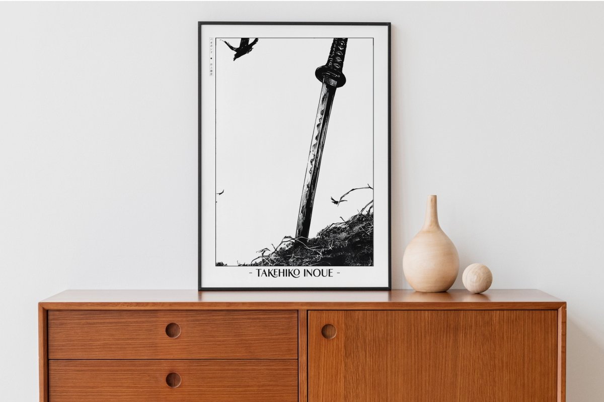 Vagabond - A Lonely Sword - Artist Name with Decor