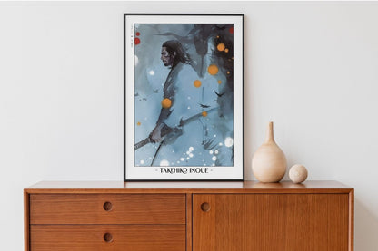 Vagabond - Musashi in Ink - Artist Name with Decor