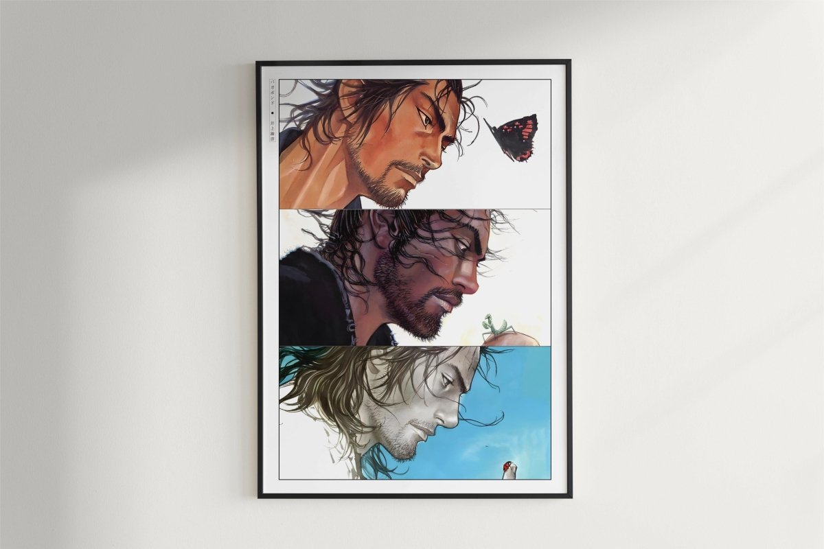 Vagabond - Musashi in Colour - Art Only - Black Frame
