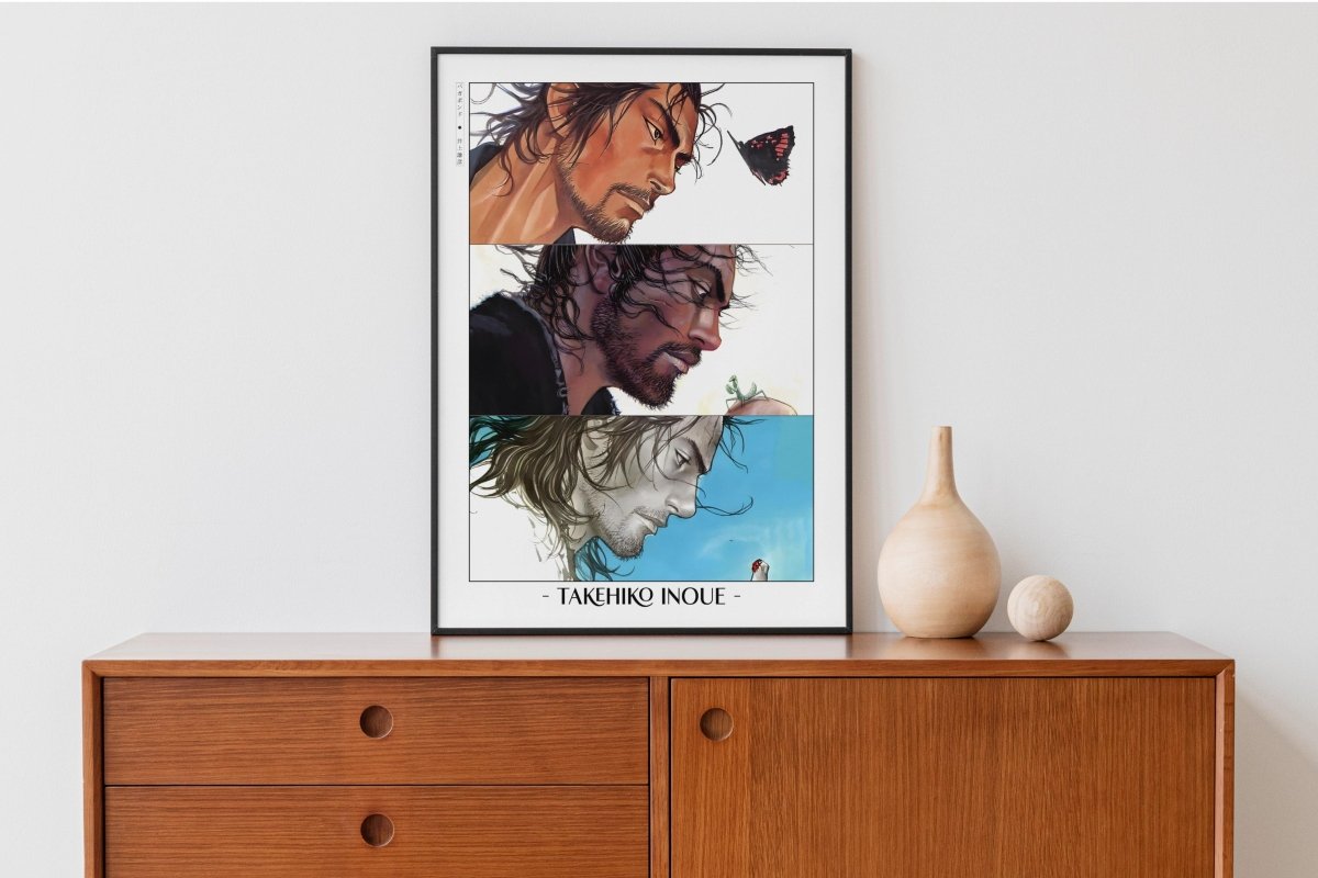 Vagabond - Musashi in Colour - Artist Name with Decor