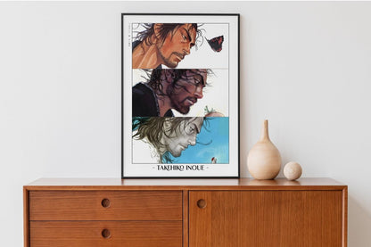 Vagabond - Musashi in Colour - Artist Name with Decor