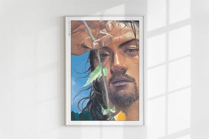 Vagabond - A Dandelion in the Wild - Art Only - White Frame