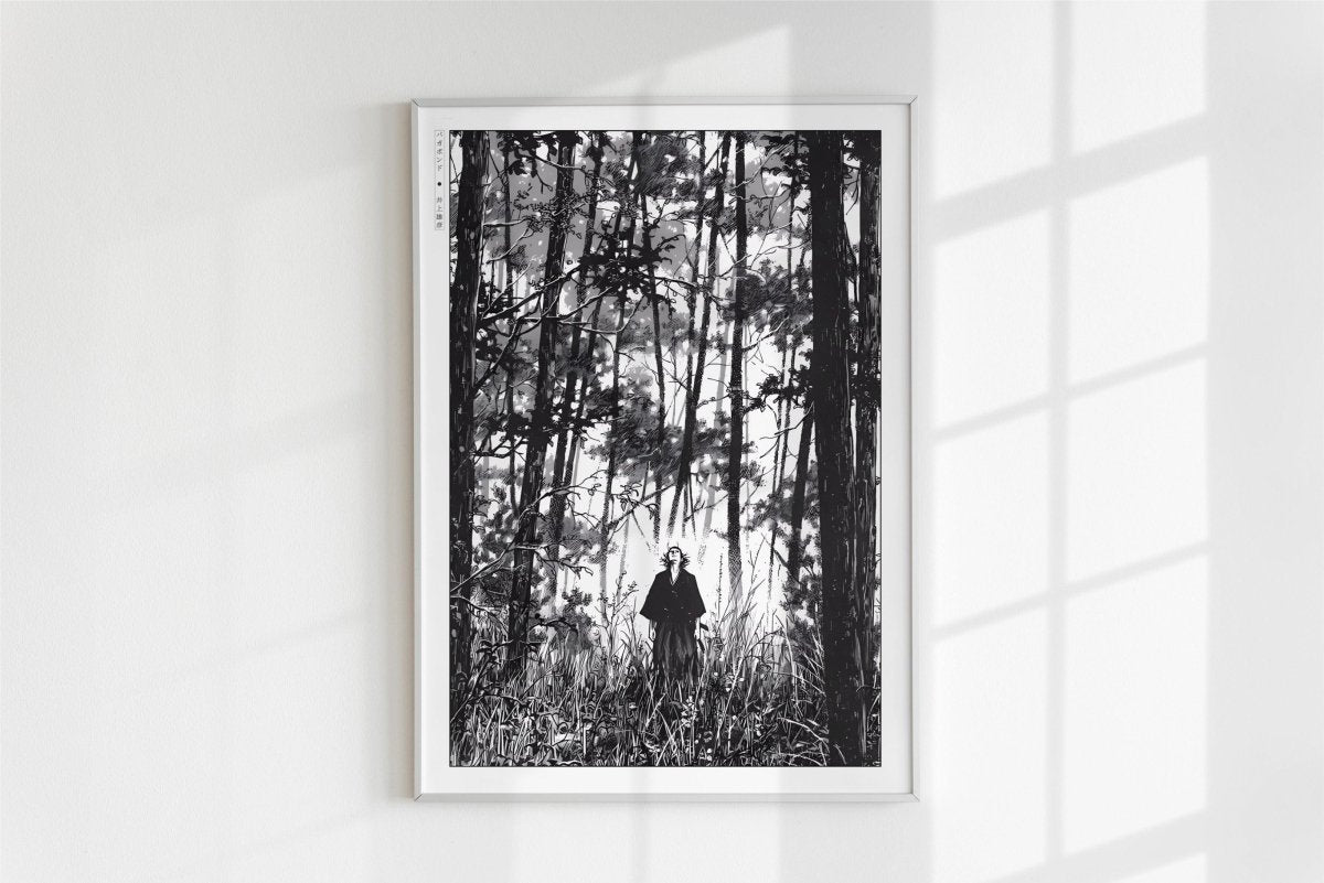 Vagabond - Among Tall Trees - Art Only - White Frame