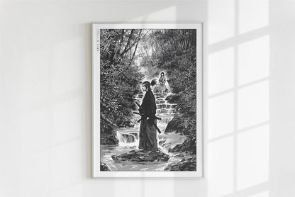 Vagabond - Downstream - Art Only - White Frame
