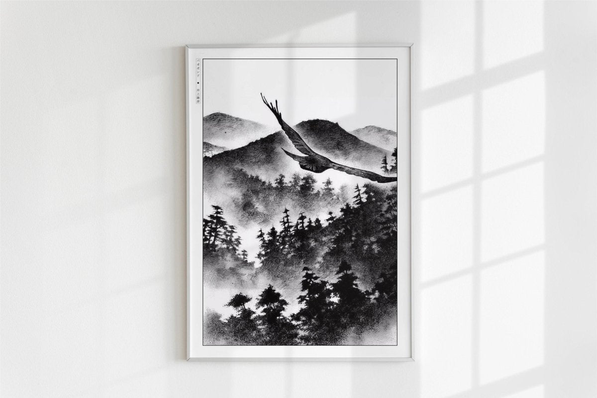 Vagabond - Through the Skies - Art Only - White Frame