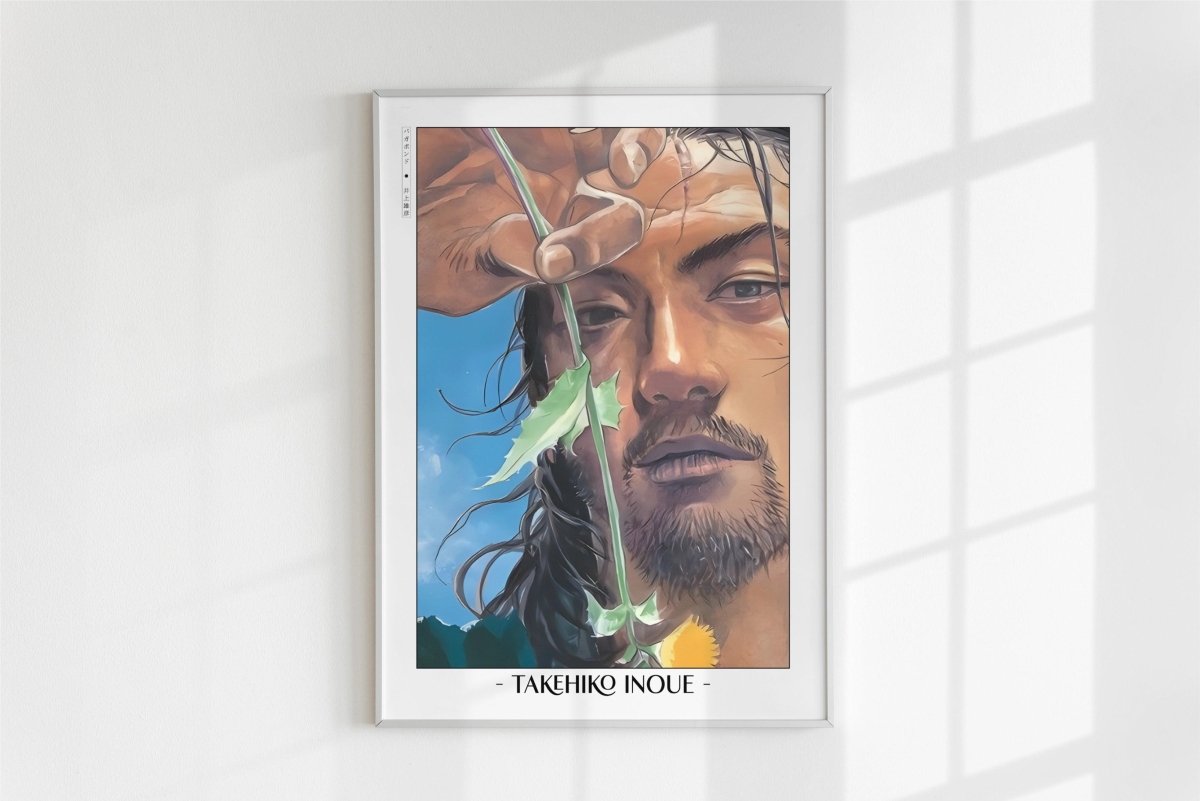 Vagabond - A Dandelion in the Wild - Artist Name - White Frame