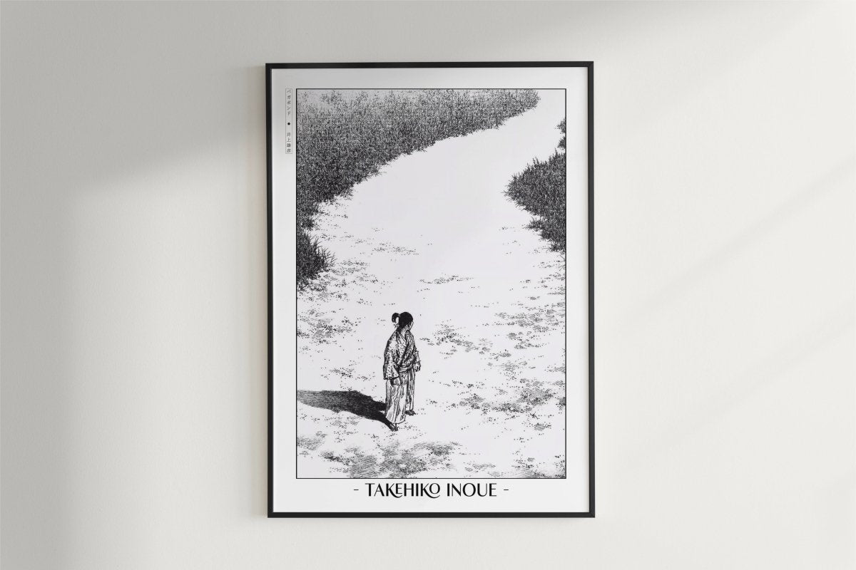 Vagabond - A Walked Path - Artist Name - Black Frame