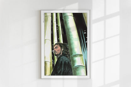 Vagabond - Between Bamboo - Art Only - White Frame