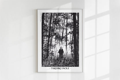 Vagabond - Among Tall Trees - Artist Name - White Frame