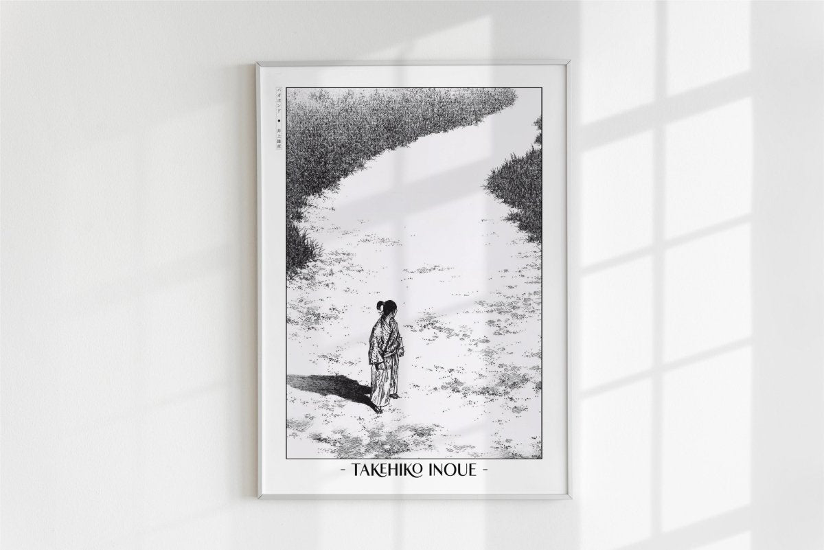 Vagabond - A Walked Path - Artist Name - White Frame