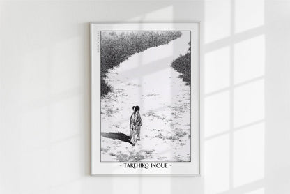 Vagabond - A Walked Path - Artist Name - White Frame