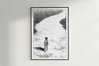 Vagabond - A Walked Path - Art Only - Black Frame