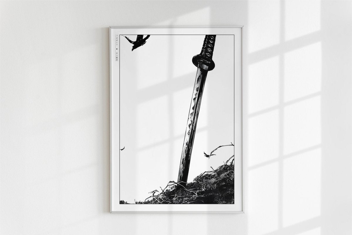 Vagabond - A Lonely Sword - Art Only - White Frame