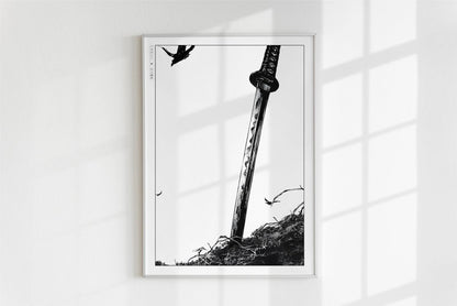 Vagabond - A Lonely Sword - Art Only - White Frame