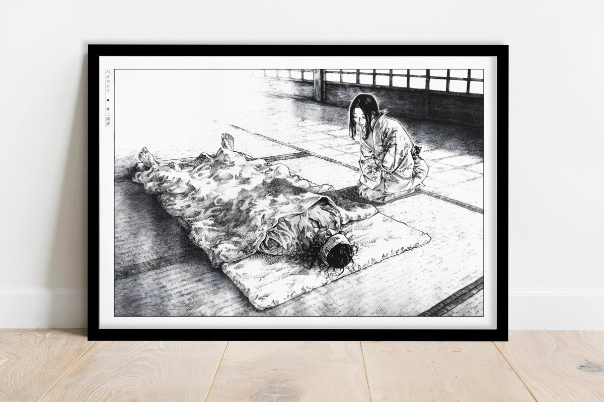 Vagabond - Injured Samurai - Art Only - Black Frame