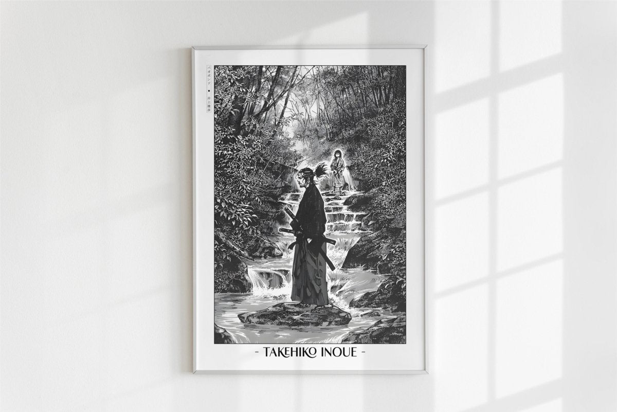 Vagabond - Downstream - Artist Name - White Frame