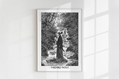 Vagabond - Downstream - Artist Name - White Frame