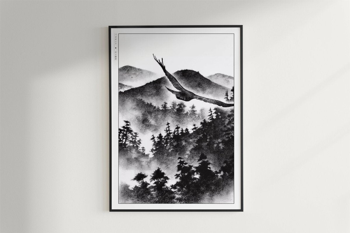 Vagabond - Through the Skies - Art Only - Black Frame