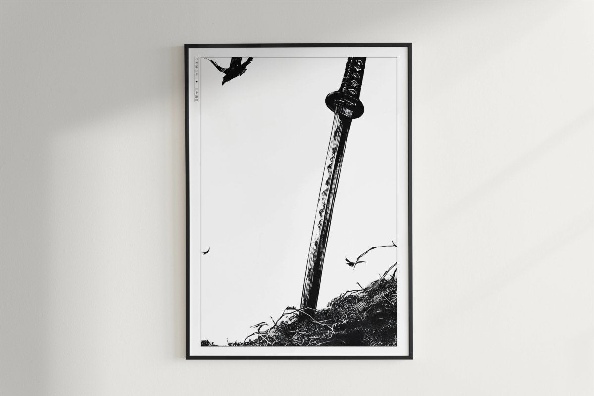 Vagabond - A Lonely Sword - Art Only - Black Frame